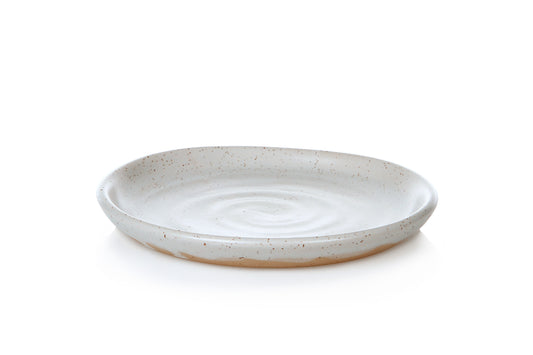 Earth 16cm Bread Plate - Eggshell