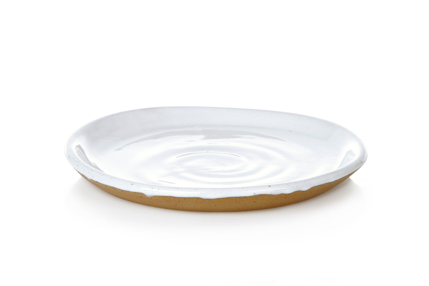 Earth 18cm Side Plate - Alabaster