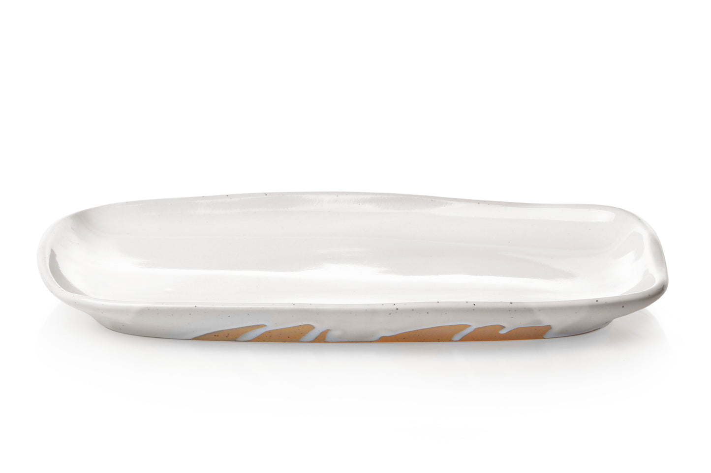 Earth 32cm Oblong Platter - Alabaster