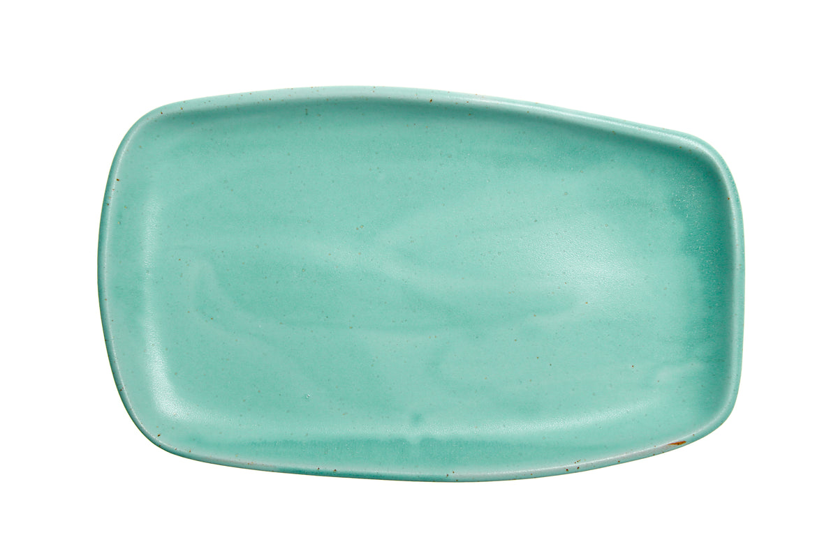 Earth 32cm Oblong Platter - Sea Foam