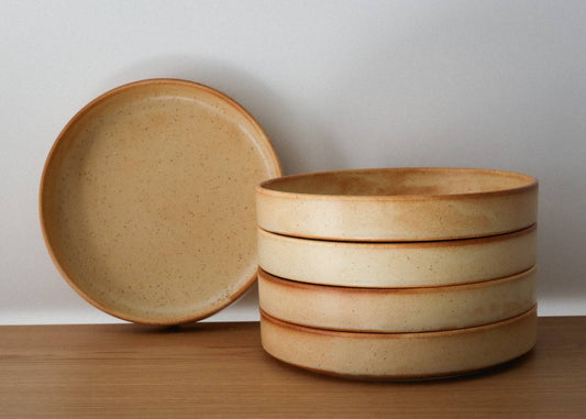 Studio Scandi 21cm Deep Plate - Cinnamon Glaze