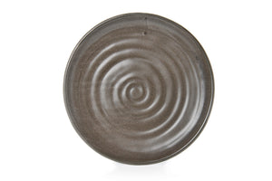 Temuka Pottery Potter's mark plate leather 